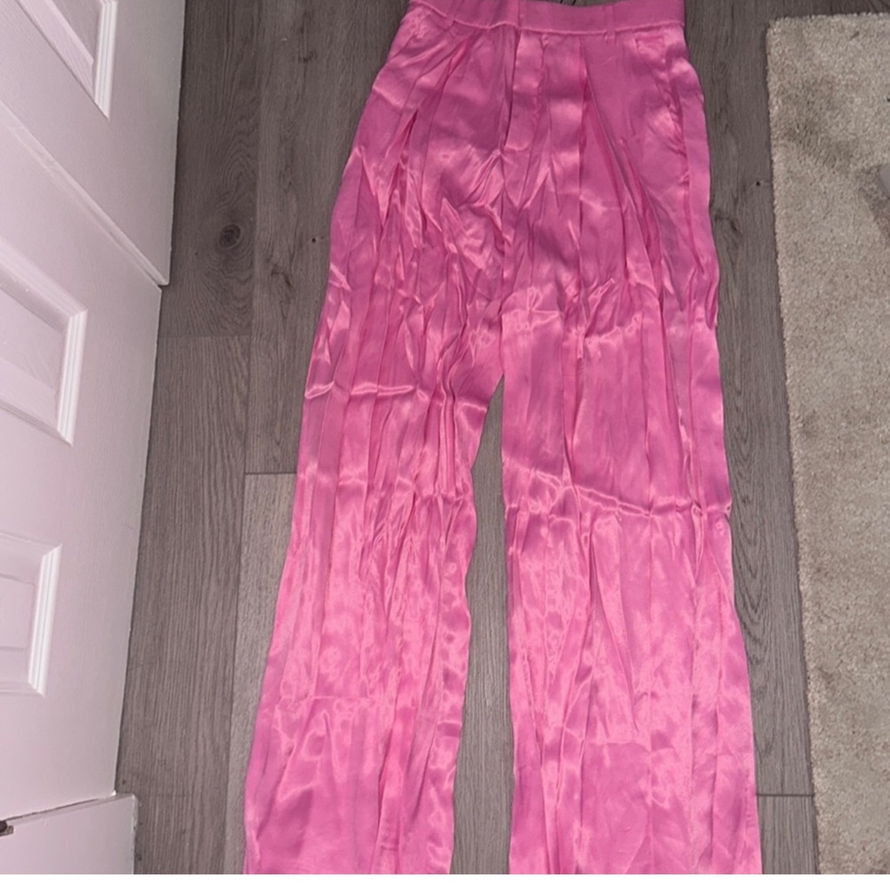 Zara wide leg trousers and crop jacket set